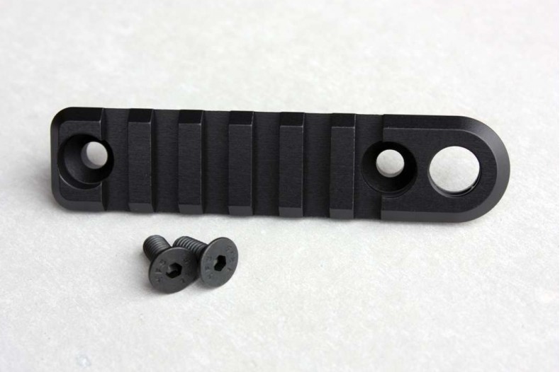 P90 & PS90 1913 Side Rail, 6 Slot w/QD Socket, Foliage Green